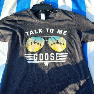 Very cute custom kids size m talk to me goose t-shirt from the new top gun movie